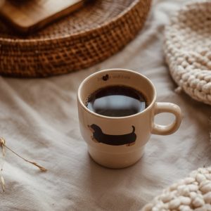 كوب قهوة شكل كلب