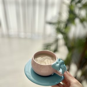 كوب الفيونكة الازرق