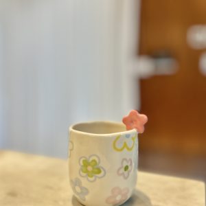 كوب الوردة 3D